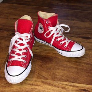 Red High-Top Converse